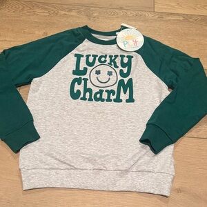 Little Sleepies Lucky Charm Sweatshirt - Green and Gray